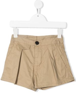 Dsquared2 Kids high-waisted flared shorts - Neutrals