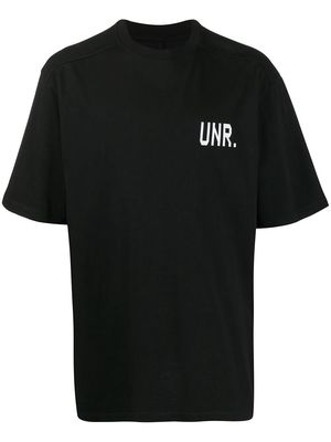 UNRAVEL PROJECT LAX Over logo T-shirt - Black
