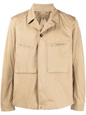 Ten C two-pocket cotton lightweight jacket - Neutrals