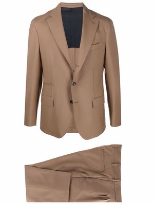 Eleventy single-breasted suit - Brown