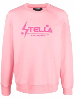 Stella McCartney logo print sweatshirt - Pink