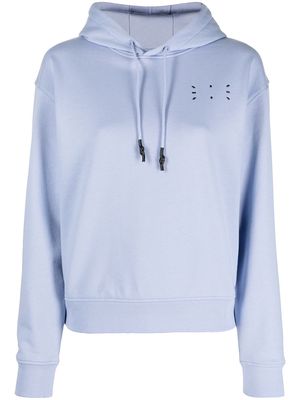 MCQ embroidered logo hooded sweatshirt - Blue