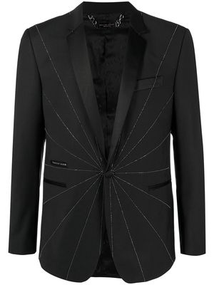 Philipp Plein embellished tailored blazer - Black