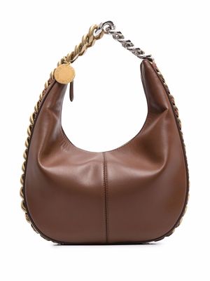 Stella McCartney chunky-chain detail tote bag - Brown