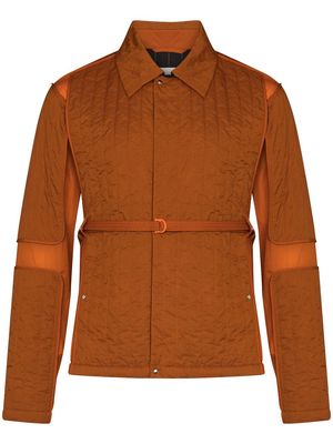 Craig Green belted quilted padded jacket - Orange