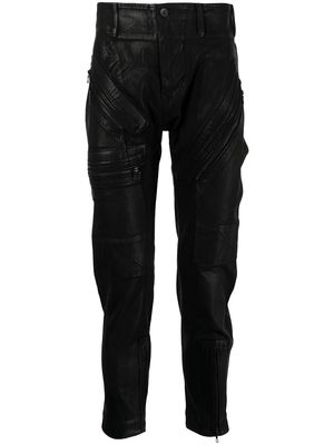 Julius coated multi-pocket jeans - Black