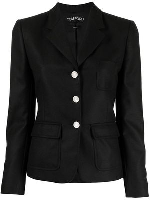 TOM FORD single-breasted blazer jacket - Black