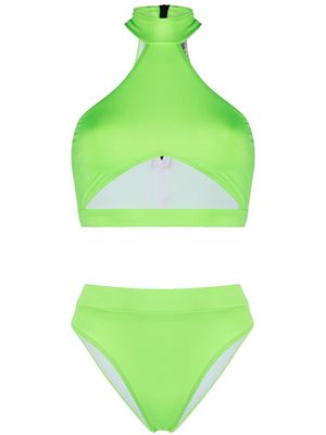 Noire Swimwear Bahamas cut-out two-piece bikini - Green