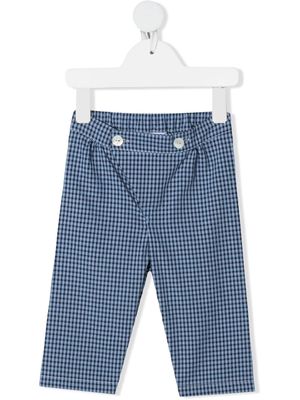 Siola gingham-check print trousers - Blue