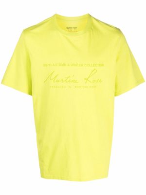 Martine Rose logo print T-shirt - Green