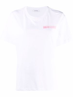 Rodebjer logo-print organic cotton T-shirt - White