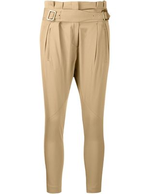 Christian Dior 2000s pre-owned slim-fit trousers - Neutrals