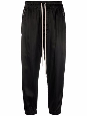 Rick Owens cropped track trousers - Black