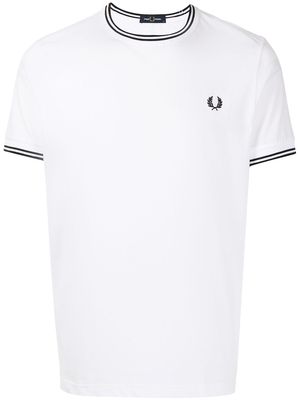 FRED PERRY Twin Tipped cotton T-shirt - White
