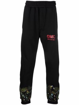 Omc logo-print track pants - Black