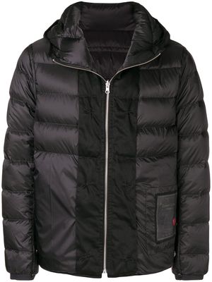 Ten C padded hooded jacket - Black