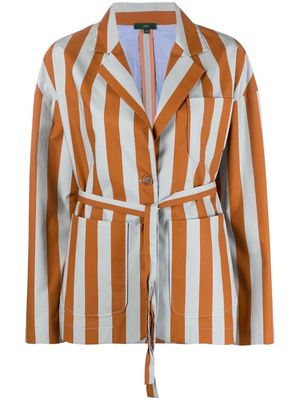 Jejia Camille striped cotton blazer - Orange