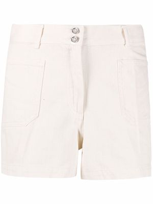 A.P.C. high-waisted multiple-pocket shorts - Neutrals