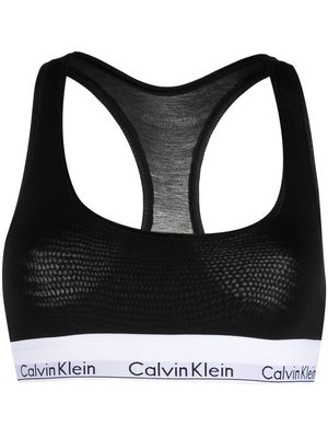 Calvin Klein Underwear logo-band bra - Black