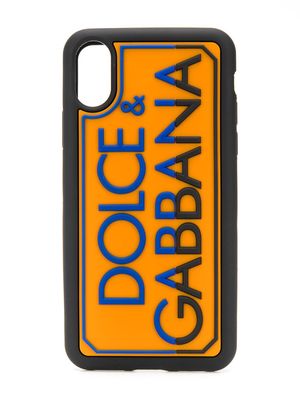Dolce & Gabbana logo-embossed iPhone X/XS case - Black