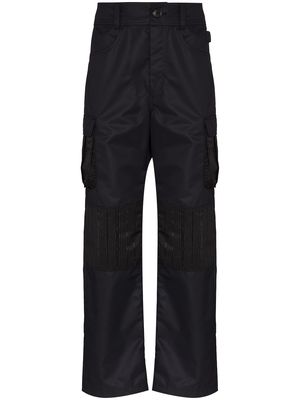 Marine Serre Survival straight-leg cargo trousers - Black