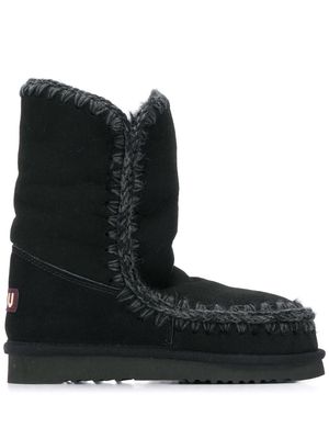 Mou woven detail boots - Black