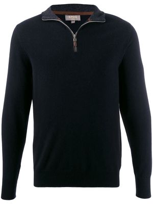 N.Peal zipped detail sweater - Black