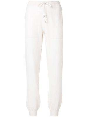 Barrie Romantic Timeless cashmere jogging trousers - White