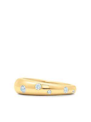 KWIAT 18kt yellow gold Cobblestone diamond accent ring