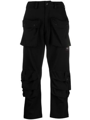 Paul & Shark cropped util.ity trousers - Black