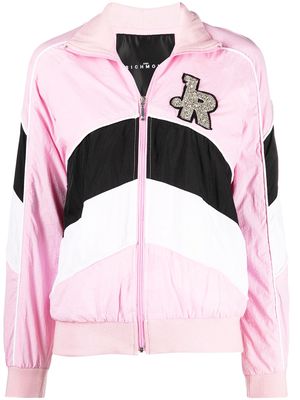 John Richmond embellished zipped track jacket - Pink