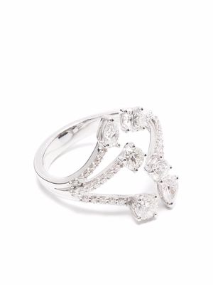 LEO PIZZO 18kt white gold diamond ring - Silver