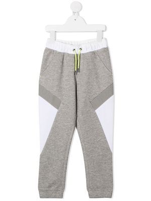 BOSS Kidswear colour-block track pants - Grey