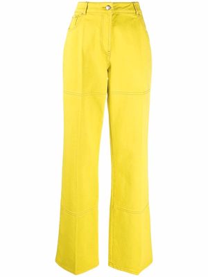 Nina Ricci straight-leg denim jeans - Yellow