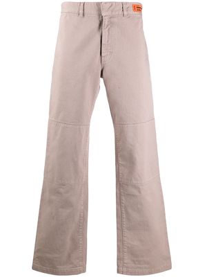 Heron Preston straight-leg cotton trousers - Neutrals