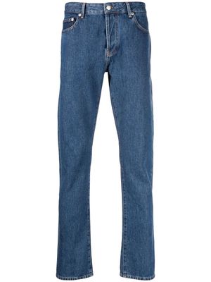 Officine Generale straight-leg cotton jeans - Blue