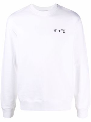 Off-White chest-logo crewneck sweatshirt