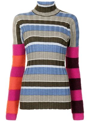 colville striped colour-block jumper - Blue