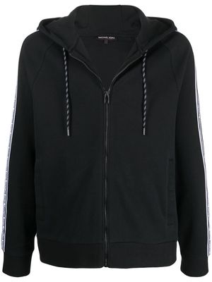 Michael Michael Kors logo-print zip-up hoodie - Black