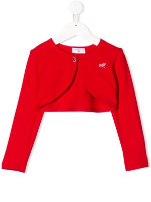 Monnalisa embellished bolero jacket - Red