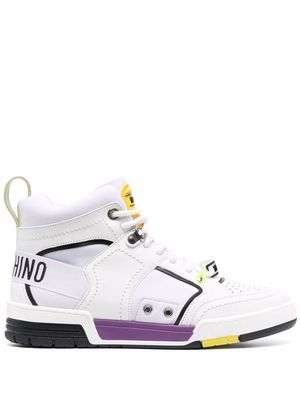 Moschino high-top lace-up sneakers - White