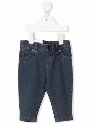 DONDUP KIDS logo-patch straight-leg jeans - Blue