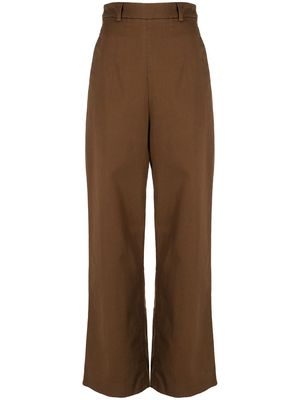YMC Victoria wide-leg trousers - Brown