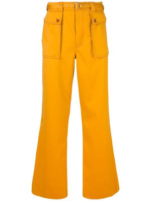 Sies Marjan Ragen flared cargo trousers - Yellow
