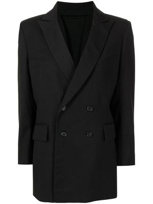 Delada reversible panel blazer - Black