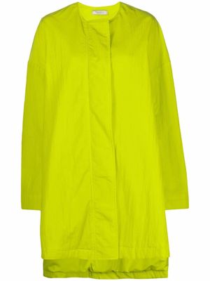 Nina Ricci belted oversized coat - Yellow