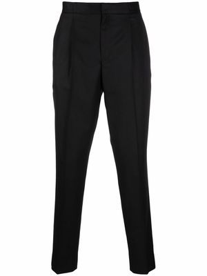 Officine Generale high-waisted tapered trousers - Black