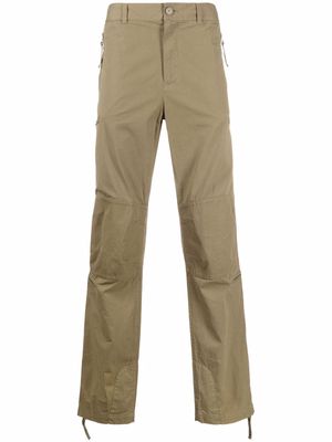 Helmut Lang zip-pocket straight-leg trousers - Green