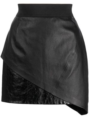 RtA asymmetric fitted skirt - Black