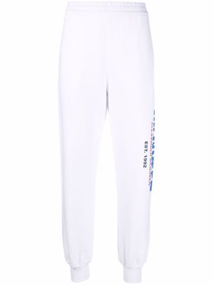 Alexander McQueen cropped track trousers - White